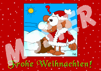 Weihnachtskarte "Schneeball"  