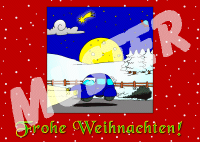 Weihnachtskarte "Mondnacht"  