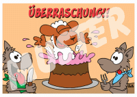 Geburtstagskarte "Überraschung" 